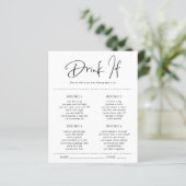 Trinken Sie wenn | Brautparty Game (Stehend Vorderseite)