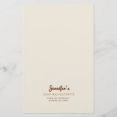 Trinken Sie, wenn Camp Junggeselinnen-Abschied Gam Flyer (Hinten)