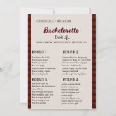 Trinken Sie, wenn Flannel & frizz Winter Bachelore Ankündigung (Vorderseite)