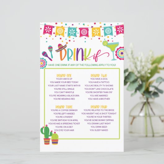 Trinken Sie, wenn Spiel - Fiesta WH (Stehend Vorderseite)