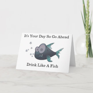 Trinken Sie wie ein Fisch Karte