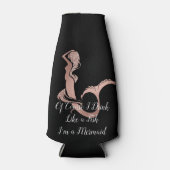 Trinken Sie wie eine Meerjungfrau Rose Gold Flasch Flaschenkühler (Vorderseite)