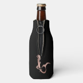 Trinken Sie wie eine Meerjungfrau Rose Gold Flasch Flaschenkühler (Flasche Rückseite)