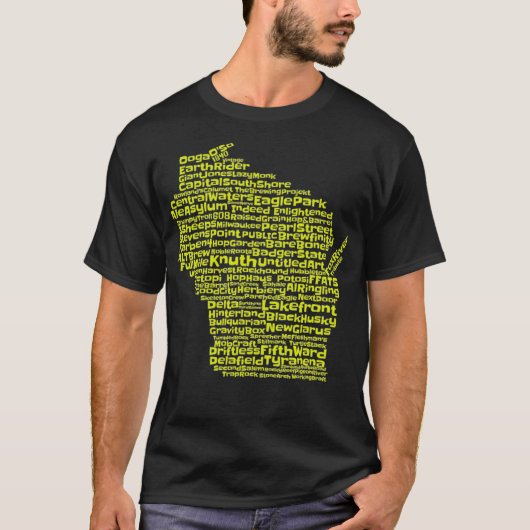 Trinken Sie Wisconsin Brauereien Bierbrauerei T-Shirt (Vorderseite)