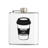 Trinken Sie zuerst dann Hammer Flachmann (Vorderseite)