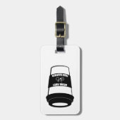 Trinken Sie zuerst dann Hammer Gepäckanhänger (Vorderseite vertikal)