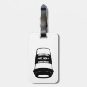 Trinken Sie zuerst dann Paddel Gepäckanhänger (Rückseite vertikal)