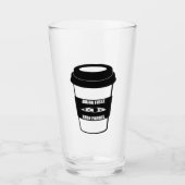 Trinken Sie zuerst dann Paddel Glas (Vorderseite)