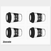 Trinken Sie zuerst dann Paddel Rechteckiger Aufkleber (Blatt)