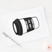 Trinken Sie zuerst dann Paddel Rechteckiger Aufkleber (Umschlag)