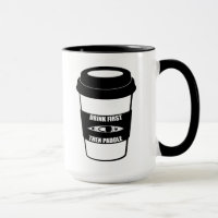 Trinken Sie zuerst dann Paddel