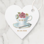 Trinken | Teekanne & Teacup-Alice im Wunderland Geschenkanhänger (Rückseite)