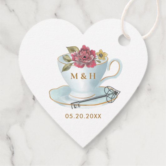 Trinken | Teekanne & Teacup-Alice im Wunderland Geschenkanhänger (Rückseite)