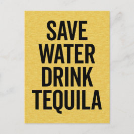 Trinken Tequila Funny Zitat Postkarte