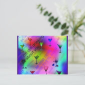 Trinken über Sie Postkarte (Stehend Vorderseite)