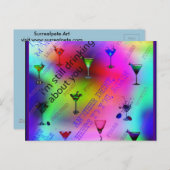 Trinken über Sie Postkarte (Vorne/Hinten)