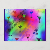 Trinken über Sie Postkarte (Vorderseite)