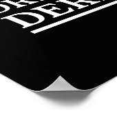 Trinken und ablenken poster (Ecke)