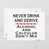 Trinken und ablenken postkarte (Vorne/Hinten)