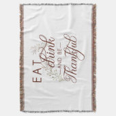 trinken und dankbar sein decke (Vorderseite Vertikal)