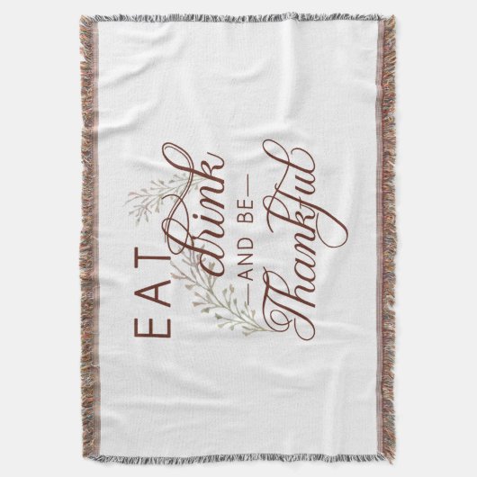 trinken und dankbar sein decke (Vorderseite Vertikal)