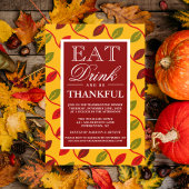 Trinken und dankbar sein einladung