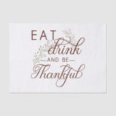 trinken und dankbar sein seidenpapier (Vorderseite)