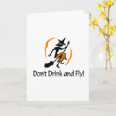 Trinken und fliegen Sie nicht Karte (Gelbe Blume)