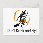 Trinken und fliegen Sie nicht Postkarte (Vorderseite)