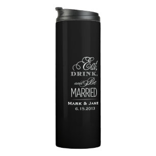 Trinken und heiraten thermosbecher