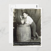 Trinken und Rauchen waren nur der Anfang Postkarte (Vorne/Hinten)