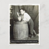 Trinken und Rauchen waren nur der Anfang Postkarte (Vorderseite)