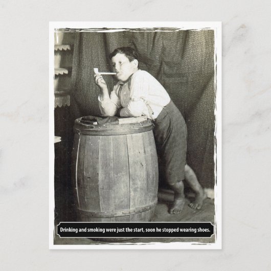 Trinken und Rauchen waren nur der Anfang Postkarte (Vorderseite)