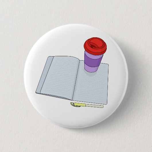 Trinken und Schreiben Button (Vorderseite)