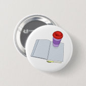 Trinken und Schreiben Button (Vorne & Hinten)