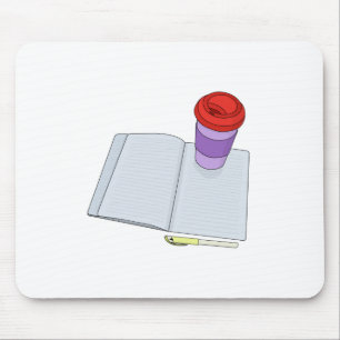 Trinken und Schreiben Mousepad