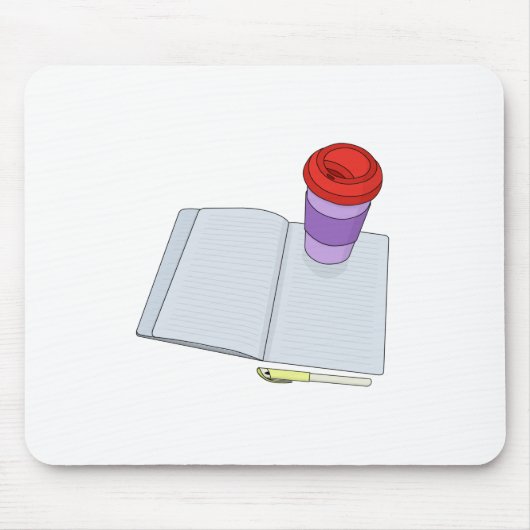 Trinken und Schreiben Mousepad (Vorne)