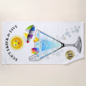 Trinken und tauchen Sie kein Strandtuch (Vorderseite)