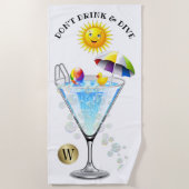 Trinken und tauchen Sie kein Strandtuch (Vorderseite)