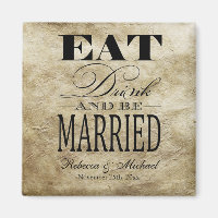 Trinken und Verheiratet sein - Save the Date