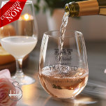 Trinken und Verheiratete Typografie essen Weinglas Ohne Stiel<br><div class="desc">Essen Sie Drink und seien Sie Verheiratet Typografie in verschiedenen lustigen Schriftart - fügen Sie den Namen und das Datum (auf der Rückseite) in einem glatten nicht serf Schriftart - ideal für die Probe Abendessen vor der Hochzeit Oder die Hochzeit selbst - ©WhimsicalArtwork™</div>