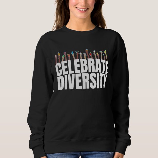 Trinken Vielfalt feiern für Barkeeper Sweatshirt (Vorderseite)