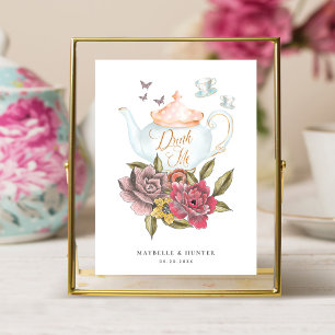 Trinken Vintages Alice im Wunderland Tee Party Poster