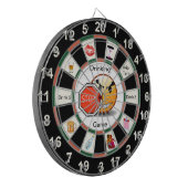 Trinken von Dart Board Spiel mit Freude Dartscheibe (Vorderseite Links)