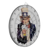 Trinken von Onkel Sam Dartscheibe (Vorderseite Links)