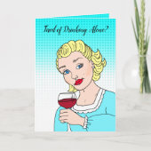 Trinken von Spaß Freundschaft Karte (Vorderseite)