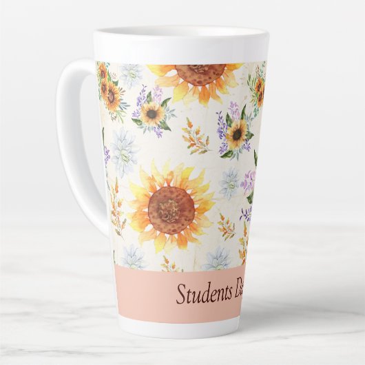 Trinken von Studenten Milchtasse (Linke Ecke)