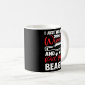 Trinken Wein und Haustiere Mein Beagle Englisch Be Kaffeetasse (VorderseiteRechts)