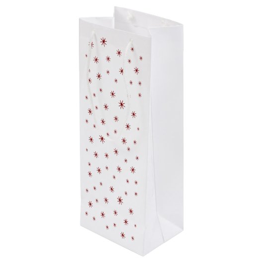 Trinken Wein und Richter Funny Cat Geschenktasche Geschenktüte Für Weinflaschen (Rückseite Schrägansicht)