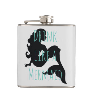 Trinken wie ein Meerjungfrau Flachmann